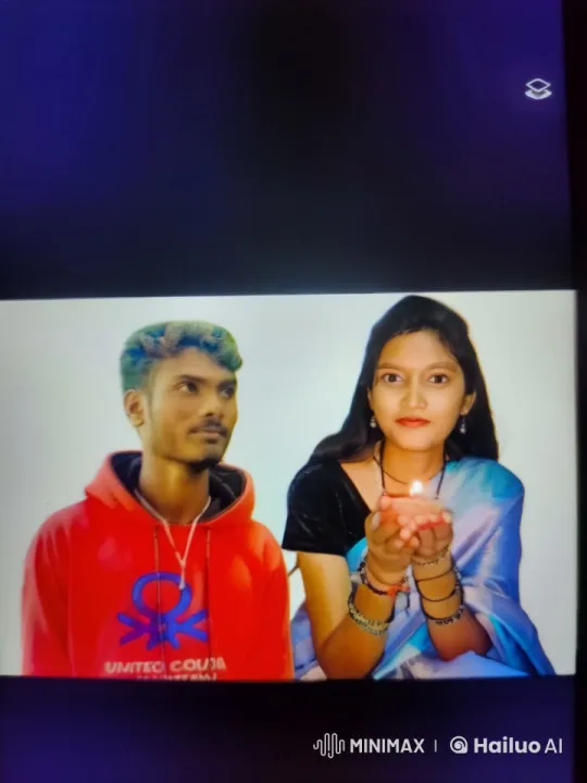 Couple's Intimate Moment with Diya Lamp Glow – AI Generated Video | Hailuo AI