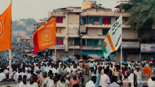 Divided Streets: Hindu-Muslim Tensions in Indian Cityscape – AI Generated Video | Hailuo AI
