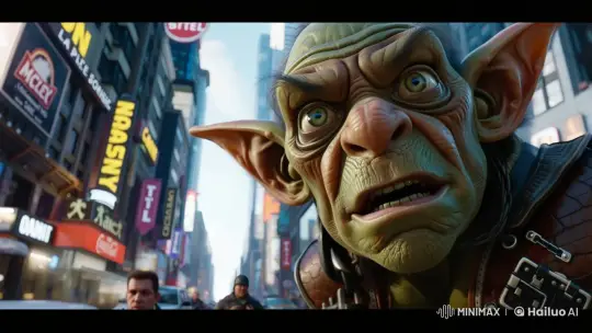Goblin Surprised by City Traffic in Live2D Animation – AI Generated Video | Hailuo AI