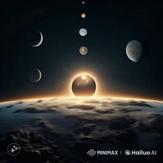 Cosmic Dance: Celestial Alignment in Live2D – AI Generated Video | Hailuo AI