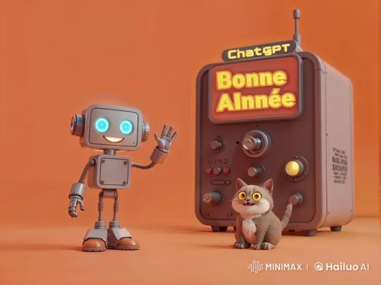 Animated Robot and Cat Wave, Speak in Looping Live2D Video – AI Generated Video | Hailuo AI