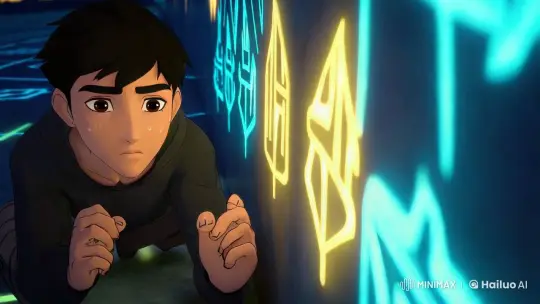 Ravi's Intense Focus Amidst Symbolic Light and Shadow – AI Generated Video | Hailuo AI