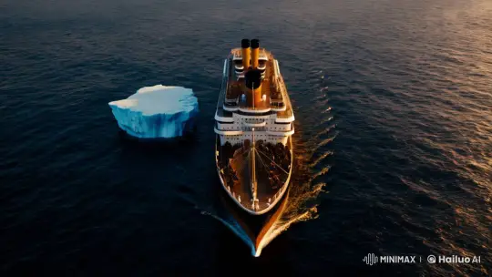RMS Titanic's Collision with an Iceberg Captured Dramatically – AI Generated Video | Hailuo AI