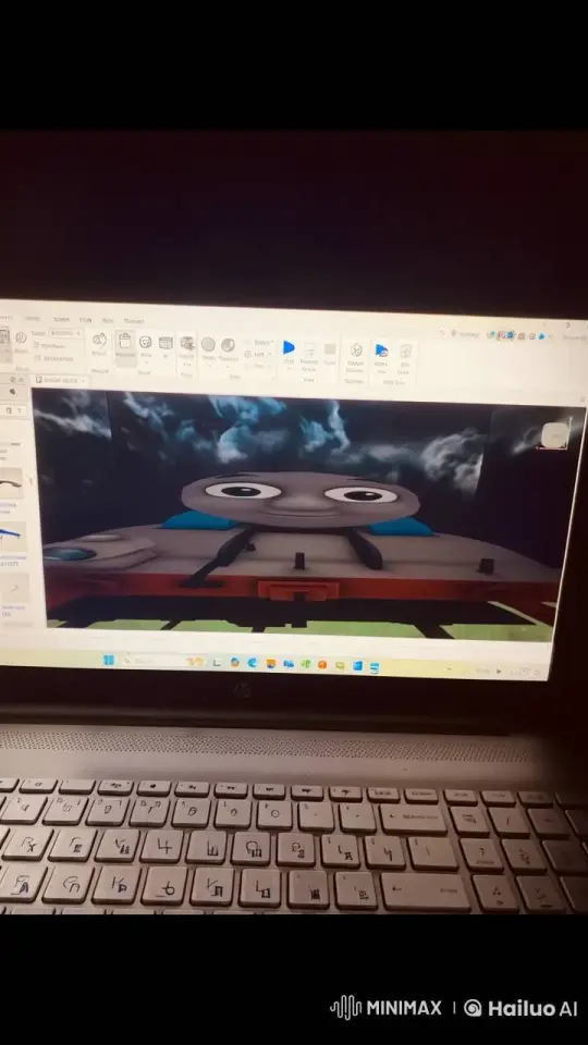 Thomas the Tank Engine Crashes into Camera in 3D Animation – AI Generated Video | Hailuo AI