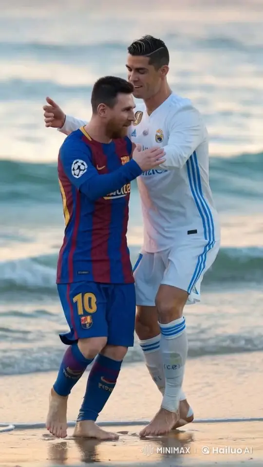 Joyful Soccer Players Dance on the Beach at Dusk – AI Generated Video | Hailuo AI
