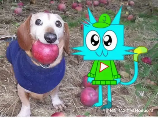 Animated JeyJey 13 Steals Apple, Beagle Chases in Car – AI Generated Video | Hailuo AI