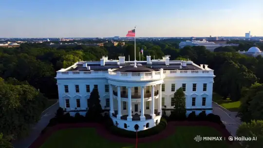 Aerial Cinematic View of the White House – AI Generated Video | Hailuo AI