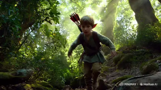 Elf Boy's Frenzied Escape Through Enchanted Forest – AI Generated Video | Hailuo AI
