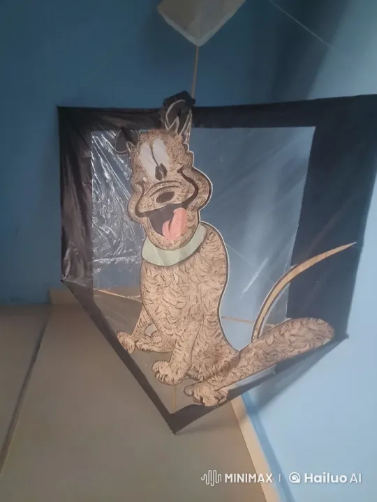 Dog Illustration Comes Alive, Leaps Out of Kite – AI Generated Video | Hailuo AI