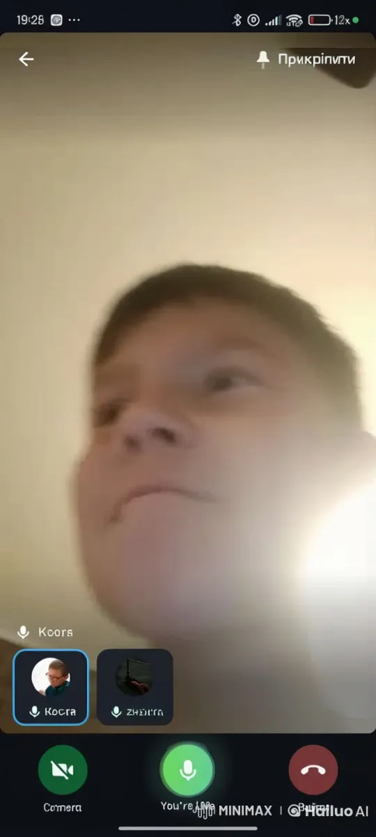 Young Boy on Video Call Maintains Neutral Expression – AI Generated Video | Hailuo AI