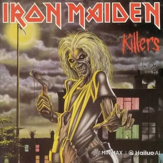 Iron Maiden's 'Killers' Album Cover: A Gothic Horror Scene – AI Generated Video | Hailuo AI
