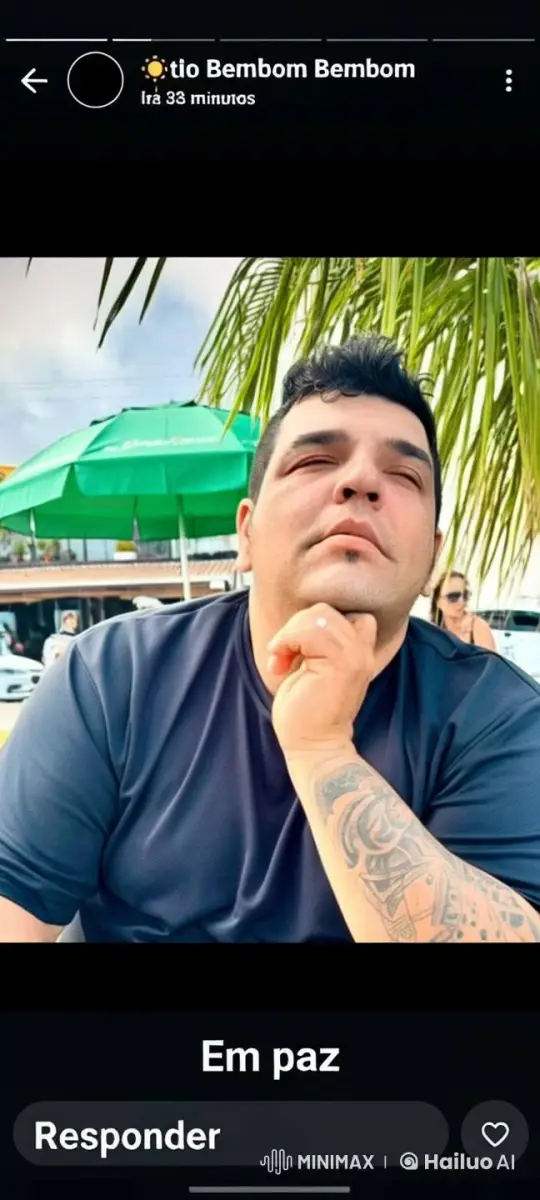Thoughtful Man Reflecting Under a Green Umbrella – AI Generated Video | Hailuo AI