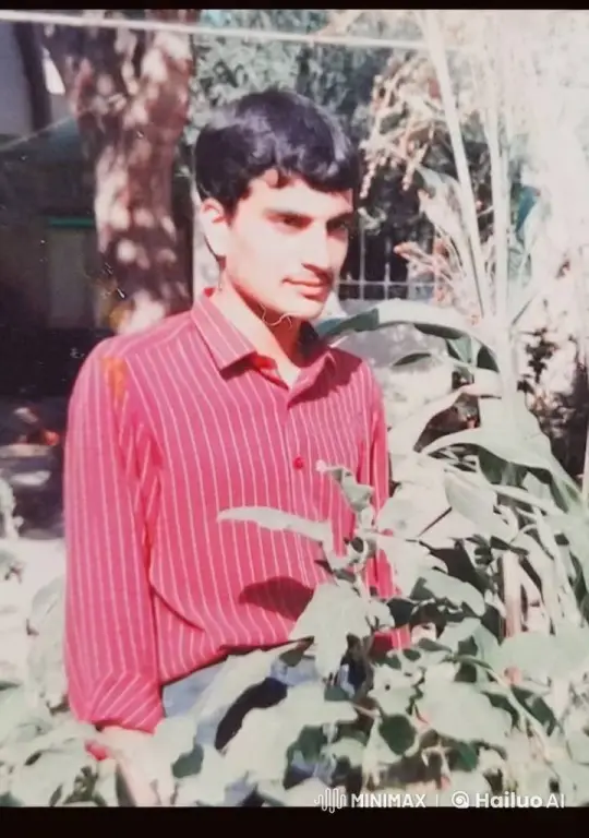 Young Man Amidst Garden with Mythical Mountain View – AI Generated Video | Hailuo AI