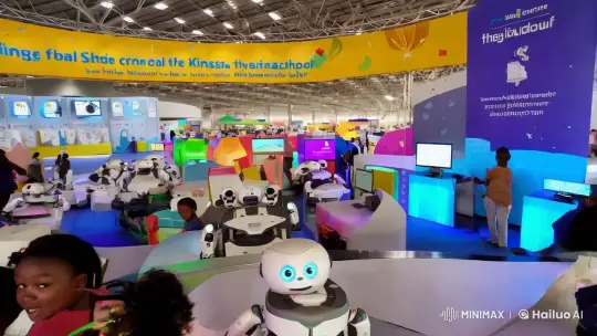 Digital School at Kinshasa Fair: Learning for All Ages – AI Generated Video | Hailuo AI