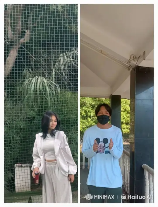 Young Couple Embraces in Split-Screen Meet-Up – AI Generated Video | Hailuo AI