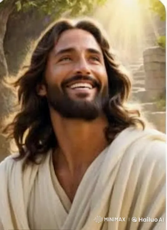 Radiant Figure in Spiritual Serenity Under Sunlit Sky – AI Generated Video | Hailuo AI