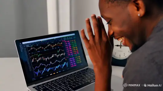 Enthusiast's Joyful Reflection on Trading Success – AI Generated Video | Hailuo AI