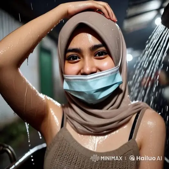 Animated Bathing Scene with Cheerful Woman in Live2D – AI Generated Video | Hailuo AI