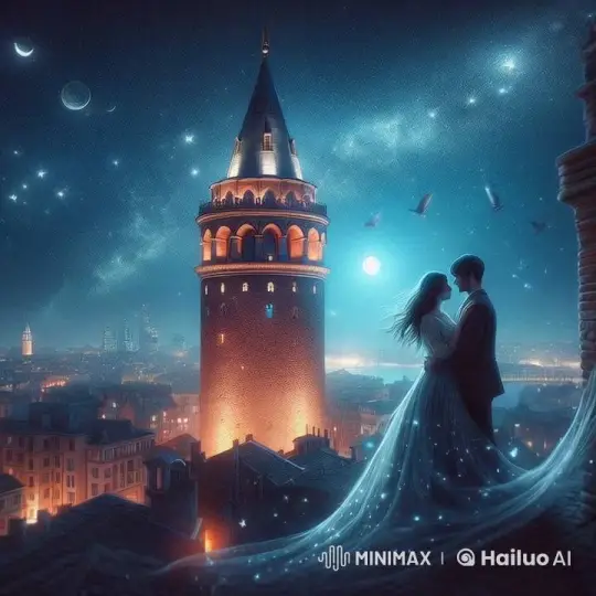 Romantic Stargazing Couple Under Enchanted Sky – AI Generated Video | Hailuo AI