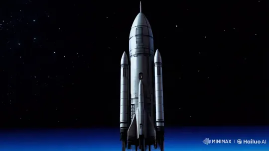 Rocket Ignites in Space: A Meticulous Drawing Comes to Life – AI Generated Video | Hailuo AI