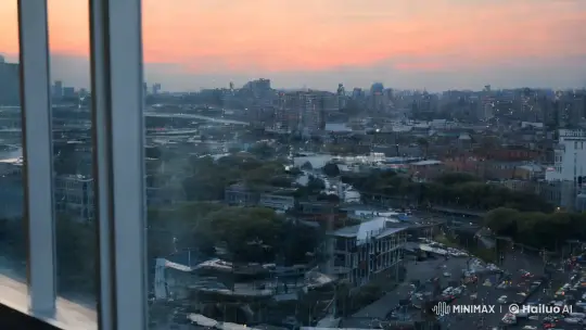 Executive Prepares for Trading in Modern Office at Dawn – AI Generated Video | Hailuo AI