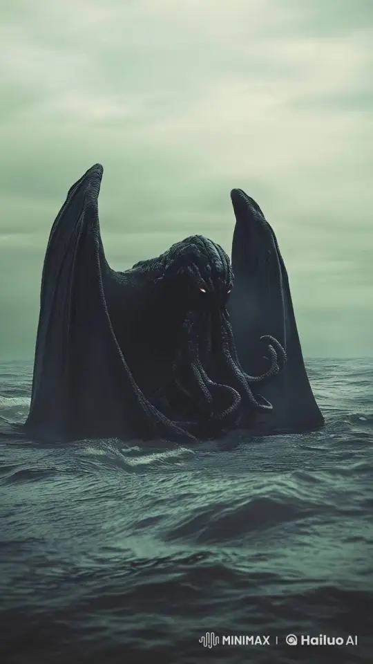 Cthulhu Emerges from Foggy Depths in Cinematic Live2D Animation – AI Generated Video | Hailuo AI