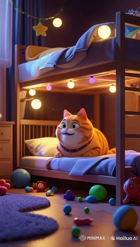Cozy Room: Cute Cat's Gentle Movements – AI Generated Video | Hailuo AI