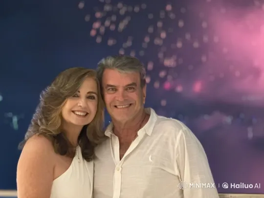 Couple Celebrating with Fireworks Display – AI Generated Video | Hailuo AI