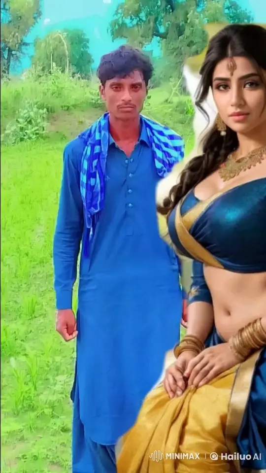 Traditional Attired Couple in Serene Rural Setting – AI Generated Video | Hailuo AI