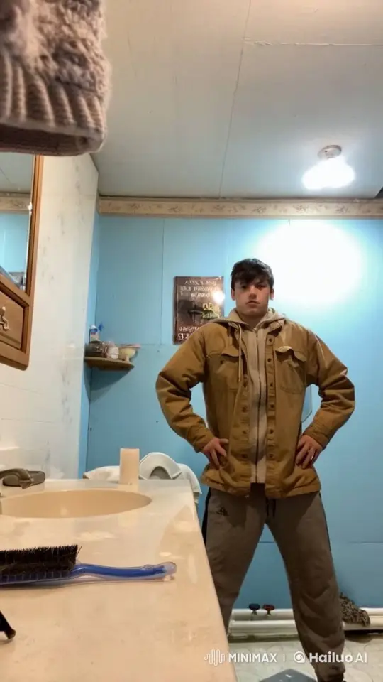 Man Writes with Quill on Bathroom Counter – AI Generated Video | Hailuo AI