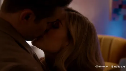Intimate Couple's Kiss in Vintage-Lit Room – AI Generated Video | Hailuo AI
