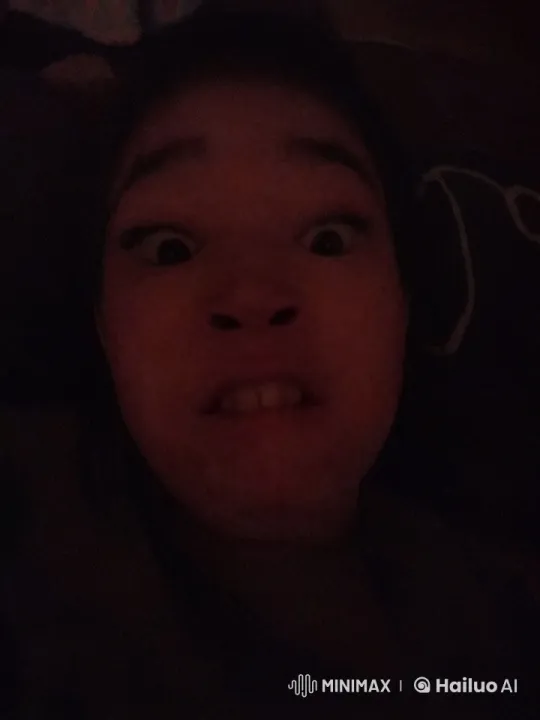 Playful Dog and Person's Silly Face in Dark, Lively Scene – AI Generated Video | Hailuo AI