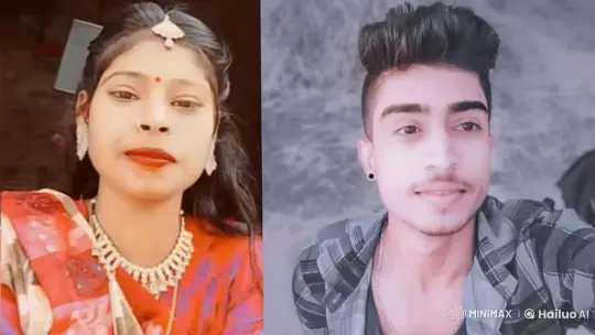 Couple Mimics Kiss on Split-Screen Video – AI Generated Video | Hailuo AI