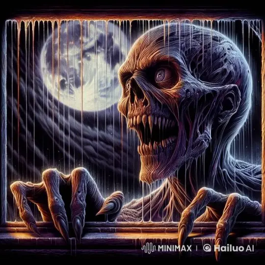 Haunted Window: Zombie Figure in Live2D Animation – AI Generated Video | Hailuo AI