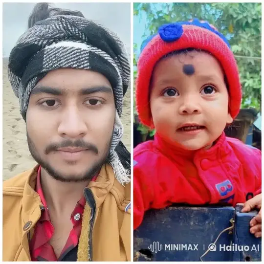 Young Man and Baby Embrace in Heartwarming Meeting – AI Generated Video | Hailuo AI