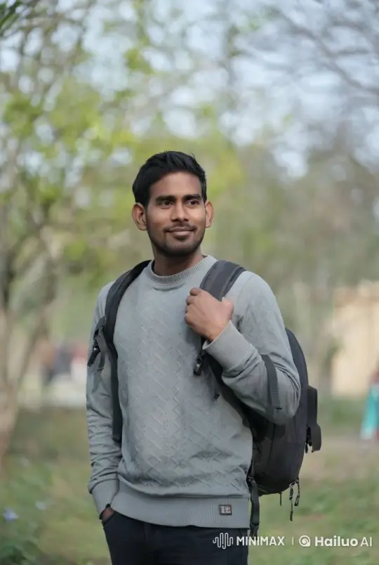 Contemplative Man in Serene Natural Setting – AI Generated Video | Hailuo AI