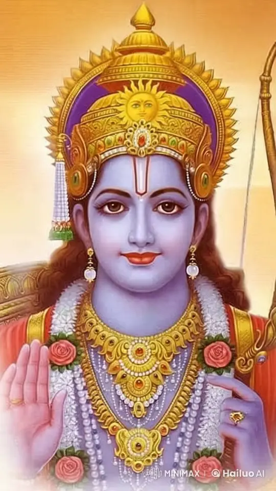 Live2D Animation: Serene Lord Ram with Gentle Smile – AI Generated Video | Hailuo AI