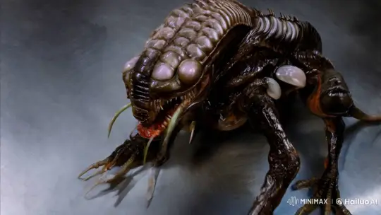 Alien Hybrid Creature: Birth of a Xenomorph-Facehugger Fusion – AI Generated Video | Hailuo AI
