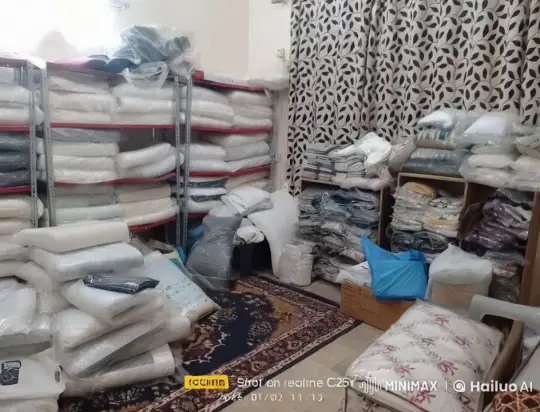 Organized Storage Room with High-Quality Bedding Products – AI Generated Video | Hailuo AI