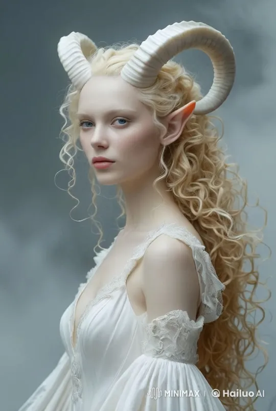 Ethereal Dance of the Curly-Blonde Elf in White Lace – AI Generated Video | Hailuo AI