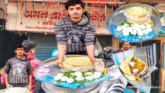 Street Vendor Flees as Rats and Reptiles Swarm His Cart – AI Generated Video | Hailuo AI