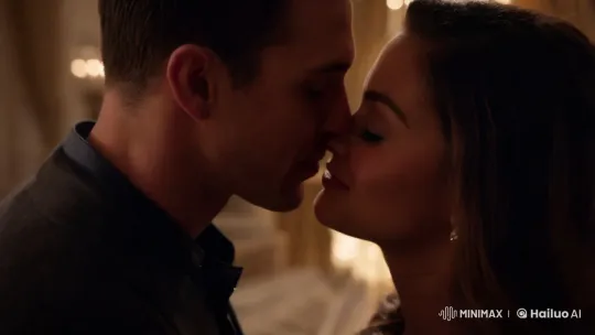 Intimate Couple's Affection in Artistic Warmth – AI Generated Video | Hailuo AI