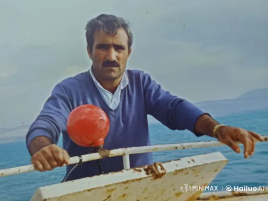 Man Contemplates Serene Sea on Animated Boat – AI Generated Video | Hailuo AI