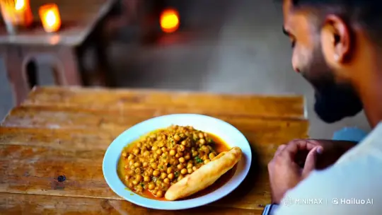 Virat Kohli Enjoys Chole Bhature in Intimate Setting – AI Generated Video | Hailuo AI