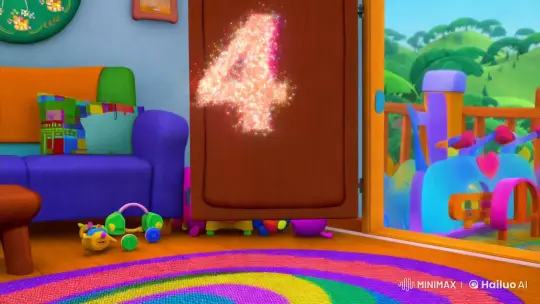 Playful Pandas with Animated Numbers in a Colorful Setting – AI Generated Video | Hailuo AI