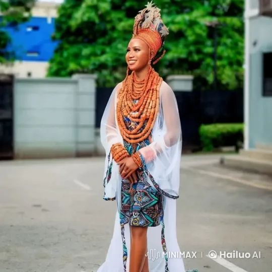 Woman in Traditional Attire Gracefully Runs Through Greenery – AI Generated Video | Hailuo AI