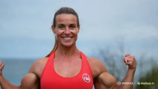 Female Bodybuilder Nurse Showcases Ripped Physique – AI Generated Video | Hailuo AI