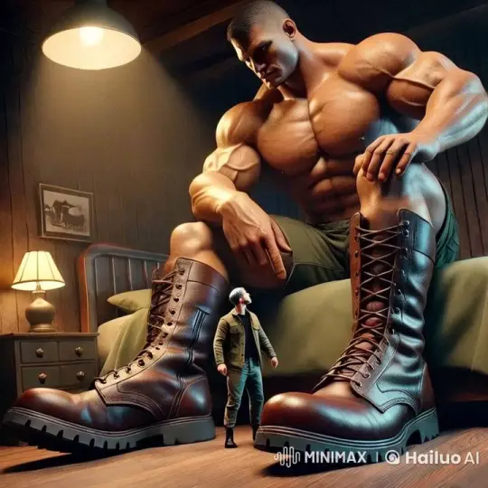 Soldier Enlarges, Man Shrinks in Dramatic Size Shift – AI Generated Video | Hailuo AI
