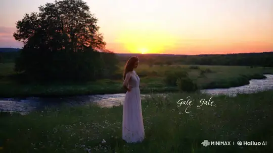 Gale's Serene Dance in a Colorful Landscape – AI Generated Video | Hailuo AI