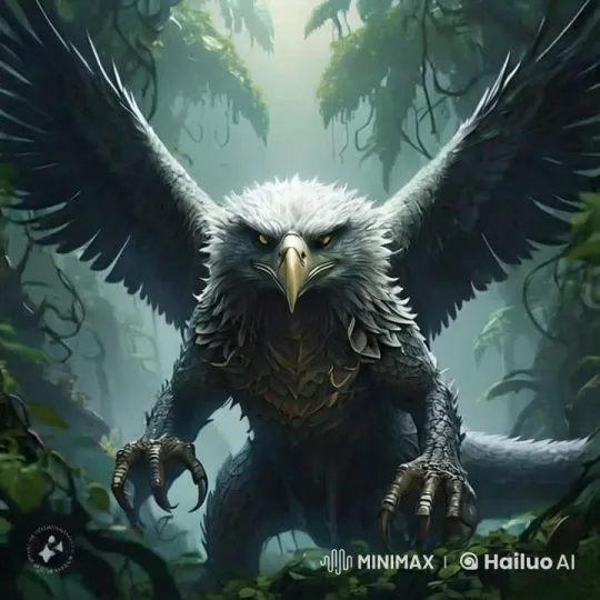 Mystical Griffin Walks Through Enchanted Forest – AI Generated Video | Hailuo AI
